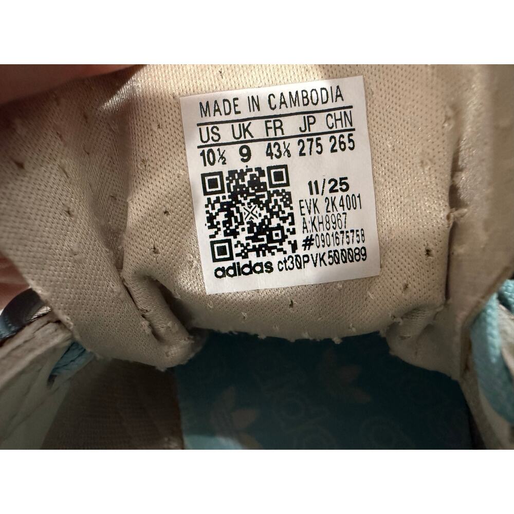 Adidas SL 72 OG Cow Print Crystal Linen Ivory Off White Size 10.5w 9.5m KH8967 - Picture 7 of 9